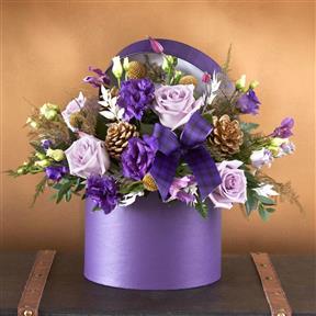 Festive Forest Tartan Hat Box Festive Forest Tartan Hat Box